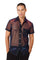 Mens see through dress shirt in iridescent blue from Love Khaos