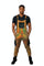 holographic gold mens festival overalls from Love Khaos