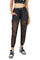 Black mixed mesh joggers with reflective elastic waistband from Love Khaos.