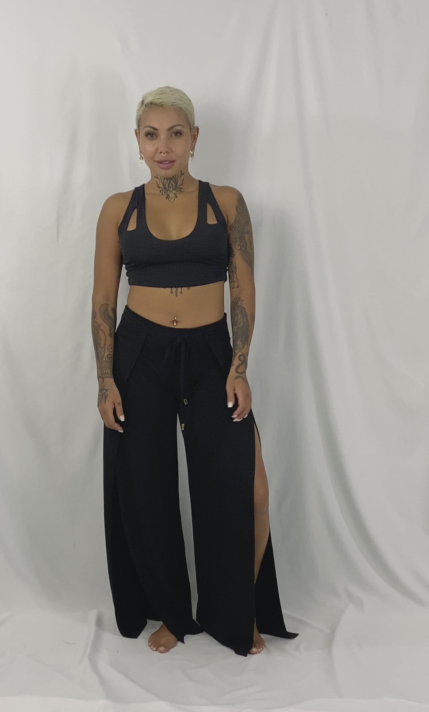 The Paris Palazzo Pants are flowy wide leg pants perfect for resort wear from Ekoluxe sustainable fashion brand.