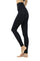 Lima Eco Friendly Black High Waisted Gym Leggings by Ekoluxe Sustainable Fashion Brand