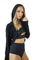 Halifax Half Hoodie Crop Top from Ekoluxe Sustainable Loungewear brand.