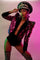 the Lady gaga Jacket, a Cropped sequin jacket by Love Khaos Festival Clothing