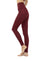 Vino Dark Red lounge leggings made with eco friendly recycled fabric from Ekoluxe sustainable loungewear brand.