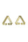Art Deco Gold Triangle Earring Cuffs From Love Khaos