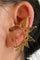 Gold wrap earrings for non pierced ears from Love Khaos