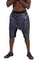 Mens Harem Shorts in black holographic panther velvet from Love Khaos.