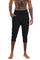 Mens black 3/4 length jogger shorts from Ekoluxe