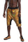 Holographic Gold Mens Harem shorts from Love Khaos