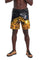 Mens gold shorts from Love Khaos mens festival clothing brand