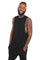 Mens drop armhole tank in black from Ekoluxe