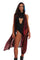 Womens gold and pink iridescent Duster Hoodie from Love Khaos.